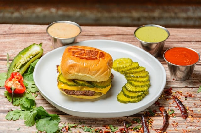 Cantina Cheeseburger.